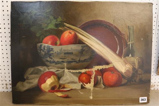 Unframed still life